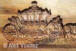 Císařský kočár - dřevěnou formu na perník vyřezal Aleš Vostřez